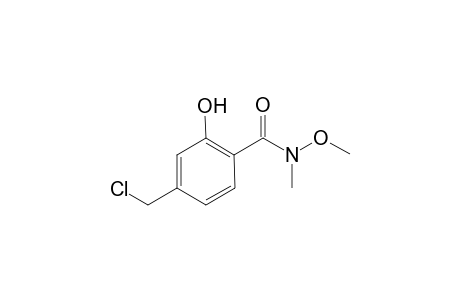 4-(Chloromethyl)-2-hydroxy-N-methoxy-N-methylbenzamide