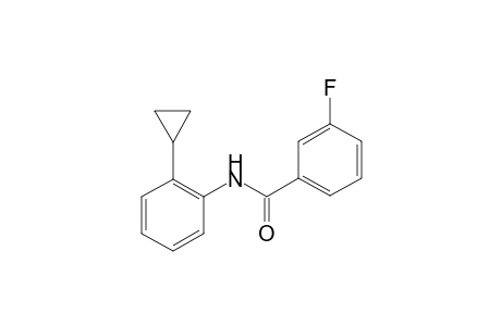 Benzamide, N-(2-cyclopropylphenyl)-3-fluoro-