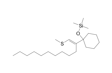 1-((E)-1-Decyl-2-(methylthio)ethenyl)-1-cyclohexanol trimethylsilyl ether