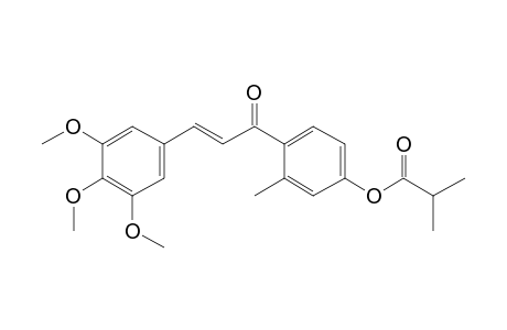 4'-Hydroxy-2'-methyl-3,4,5-trimethoxychalcone, 2-methylpropionate