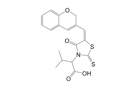 3-thiazolidineacetic acid, 5-(2H-1-benzopyran-3-ylmethylene)-alpha-(1-methylethyl)-4-oxo-2-thioxo-, (5E)-