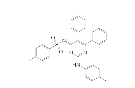 (NZ)-4-methyl-N-[2-(4-methylanilino)-4-phenyl-5-(p-tolyl)-1,3-oxazin-6-ylidene]benzenesulfonamide