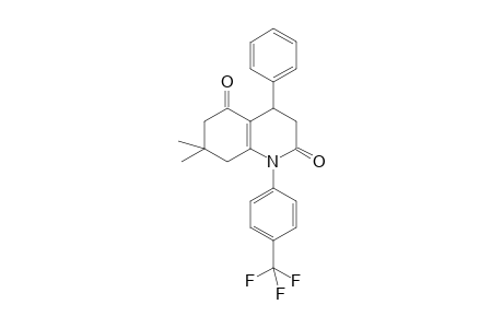7,7-Dimethyl-4-phenyl-1-[4-(trifluoromethyl)phenyl]-3,4,6,8-tetrahydroquinoline-2,5-dione
