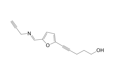5-(5-Prop-2-ynyliminomethylfuran-2-yl)pent-4-yn-1-ol