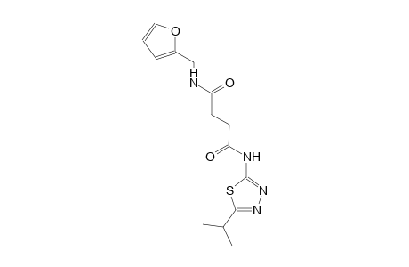 N~1~-(2-furylmethyl)-N~4~-(5-isopropyl-1,3,4-thiadiazol-2-yl)succinamide