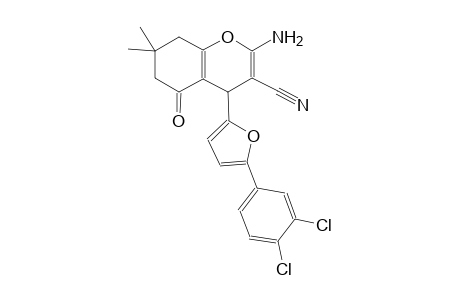 2-amino-4-[5-(3,4-dichlorophenyl)-2-furyl]-7,7-dimethyl-5-oxo-5,6,7,8-tetrahydro-4H-chromene-3-carbonitrile