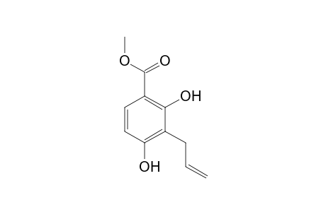 3-Allyl-2,4-dihydroxy-benzoic acid, methyl ester