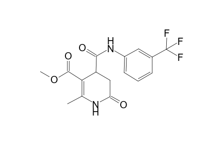 Methyl 2-methyl-6-oxo-4-{[3-(trifluoromethyl)phenyl]carbamoyl}-1,4,5,6-tetrahydropyridine-3-carboxylate