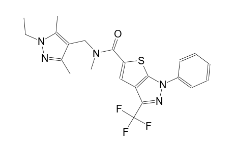 1H-thieno[2,3-c]pyrazole-5-carboxamide, N-[(1-ethyl-3,5-dimethyl-1H-pyrazol-4-yl)methyl]-N-methyl-1-phenyl-3-(trifluoromethyl)-