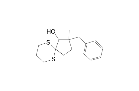 2-Benzyl-2-methyl-6,10-dithiaspiro[4.5]decan-1-ol