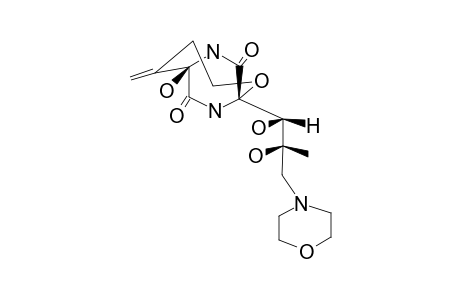 (1S,6R)-1-[(1S,2S)-1,2-dihydroxy-2-methyl-3-morpholino-propyl]-6-hydroxy-5-methylene-2-oxa-7,9-diazabicyclo[4.2.2]decane-8,10-quinone