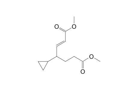Dimethyl (2E)-4-cyclopropyl-2-heptenedioate