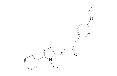 N-(4-ethoxyphenyl)-2-[(4-ethyl-5-phenyl-4H-1,2,4-triazol-3-yl)sulfanyl]acetamide