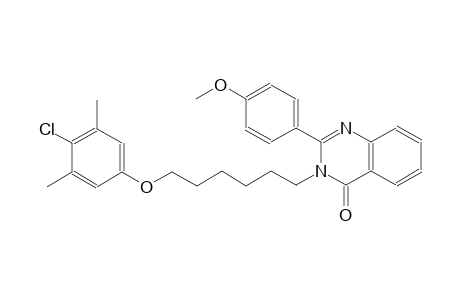 3-[6-(4-chloro-3,5-dimethylphenoxy)hexyl]-2-(4-methoxyphenyl)-4(3H)-quinazolinone