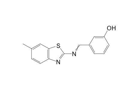 3-{[(6-Methyl-1,3-benzothiazol-2-yl)imino]methyl}phenol