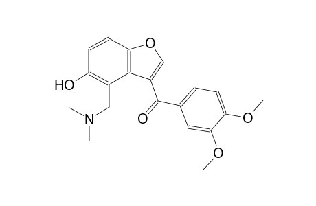 methanone, (3,4-dimethoxyphenyl)[4-[(dimethylamino)methyl]-5-hydroxy-3-benzofuranyl]-