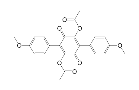 3,6-Di(p-methoxyphenyl)-1,4-benzoquinone-2,5-diyl diacetate