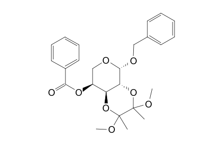 2-Benzyloxy-5-(benzoyloxy)-8,9-dimethoxy-8,9-dimethyl-3,7,10-trioxabicyclo[4.4.0]decane