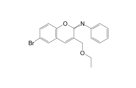6-Bromo-3-ethoxymethyl-2-phenylimino-2H-chromene