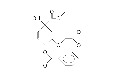 (1a,4a,5B)-4-Benzoyloxy-1-hydroxy-1-methoxycarbonyl-5-(1-methoxycarbonyl-ethenyloxy)-2-cyclohexene