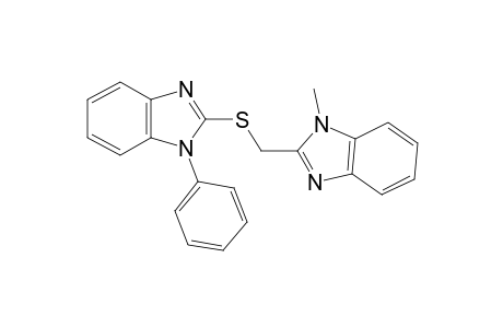 2-([(1-Methyl-1H-benzimidazol-2-yl)methyl]sulfanyl)-1-phenyl-1H-benzimidazole