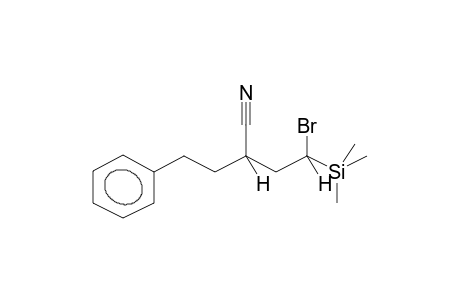 1-BROMO-3-CYANO-1-TRIMETHYLSILYL-5-PHENYLPENTANE (ISOMER MIXTURE)