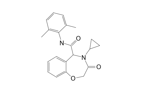 4-Cyclopropyl-N-(2,6-dimethylphenyl)-3-oxo-2,3,4,5-tetrahydrobenzo[F][1,4]oxazepine-5-carboxamide