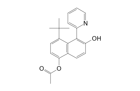 1,6-Naphthalenediol, 4-(1,1-dimethylethyl)-5-(2-pyridinyl)-, 1-acetate