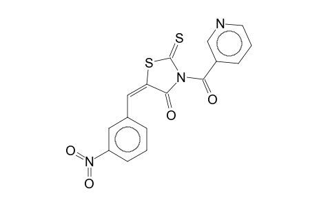3-Nicotinoyl-5-(3-nitrobenzylidene)rhodanine