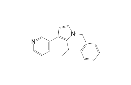 N-Benzyl-2-ethyl-3-(3-pyridyl)pyrrole