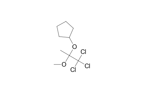 1-Methoxy-1-(trichloromethyl)ethyl Cyclopentyl Ether