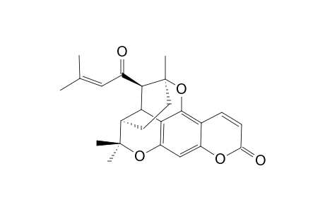 (-)-2'-BETA-(3-METHYL-1-OXOBUT-2-ENYL)-2'-DEOXYBRUCEOL