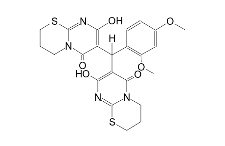 7-[(2,4-dimethoxyphenyl)(8-hydroxy-6-oxo-3,4-dihydro-2H,6H-pyrimido[2,1-b][1,3]thiazin-7-yl)methyl]-8-hydroxy-3,4-dihydro-2H,6H-pyrimido[2,1-b][1,3]thiazin-6-one