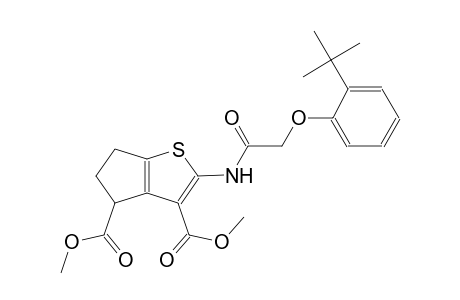 4H-cyclopenta[b]thiophene-3,4-dicarboxylic acid, 2-[[[2-(1,1-dimethylethyl)phenoxy]acetyl]amino]-5,6-dihydro-, dimethyl ester