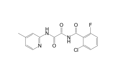 N-(2-chloro-6-fluorobenzoyl)-N'-(4-methyl-2-pyridyl)oxamide