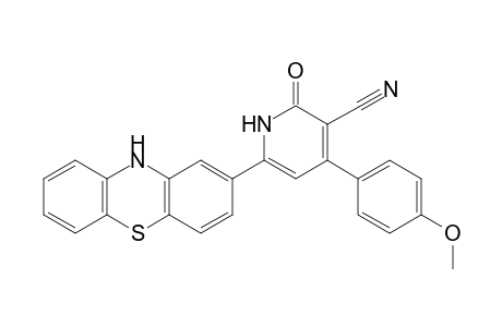1,2-Dihydro-3-cyano-4-(4-methoxyphenyl)-2-oxo-6-(10H-phenothiazin-2-yl)pyridine