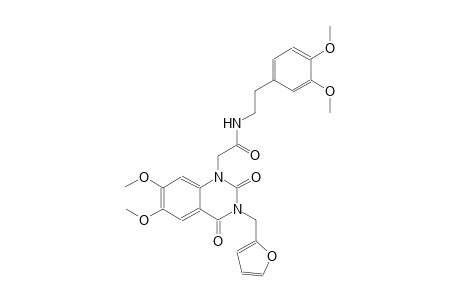 N-[2-(3,4-dimethoxyphenyl)ethyl]-2-(3-(2-furylmethyl)-6,7-dimethoxy-2,4-dioxo-3,4-dihydro-1(2H)-quinazolinyl)acetamide