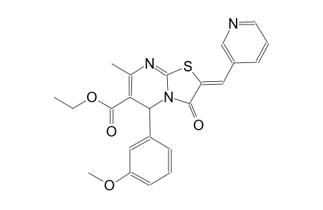 ethyl (2Z)-5-(3-methoxyphenyl)-7-methyl-3-oxo-2-(3-pyridinylmethylene)-2,3-dihydro-5H-[1,3]thiazolo[3,2-a]pyrimidine-6-carboxylate