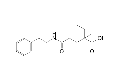 2,2-diethyl-N-phenethylglutaramic acid