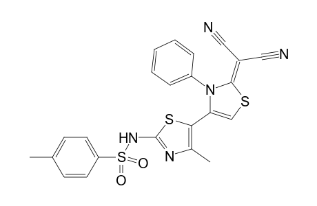 N-(2-(Dicyanomethylene)-4'-methyl-3-phenyl-2,3-dihydro-[4,5'-bithiazol]-2'-yl)-4-methylbenzenesulfonamide