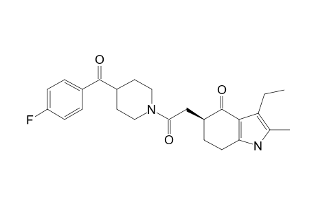 N-(2-METHYL-3-ETHYL-4-OXO-4,5,6,7-TETRAHYDRO-5-INDOLYLACETYL)-4-(PARA-FLUOROBENZOYL)-PIPERIDINE