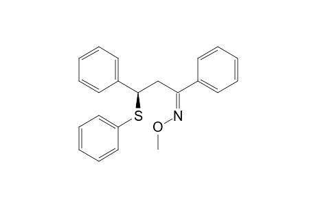 (E)-(3R)-(+)-1,3-Diphenyl-3-phenylsulfanylpropan-1-one O-methyloxime