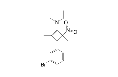 TRANS-3-(3-BROMOPHENYL)-N,N-DIETHYL-2,4-DIMETHYL-4-NITRO-1-CYCLOBUTEN-1-AMINE