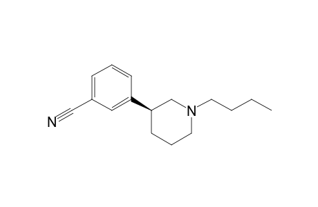 3-[(3S)-1-butyl-3-piperidinyl]benzonitrile