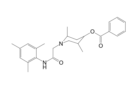 1-[2-(mesitylamino)-2-oxoethyl]-2,5-dimethyl-4-piperidinyl benzoate