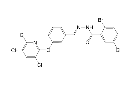 (E)-N'-(3-(3,5,6-Trichloropyridin-2-yloxy)benzylidene)-2-bromo-5-chlorobenzohydrazide