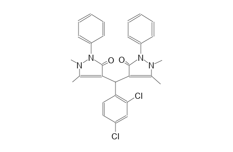 4-[(2,4-dichlorophenyl)(1,5-dimethyl-3-oxo-2-phenyl-2,3-dihydro-1H-pyrazol-4-yl)methyl]-1,5-dimethyl-2-phenyl-1,2-dihydro-3H-pyrazol-3-one