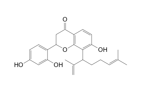 (4H)1-Benzopyran-4-one, 2,3-dihydro-7-hydroxy-2-(2,4-dihydroxyphenyl)-8-[5-methyl-2-(1-methylethenyl)-4-hexenyl]-