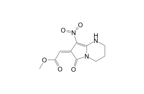 Methyl 2-[8-nitro-6-oxo-1,2,3,4-tetrahydropyrrolo[1,2-a]pyrimidin-7(6H)-yliden]acetate