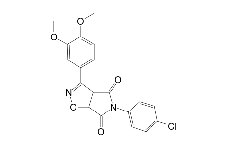 3-(3',4'-Dimethoxyphenyl)-5-[N-(4"-chlorophenyl)]-4,6-dioxopyrrolo[3,4-d]-7,8-dihydroisoxazole